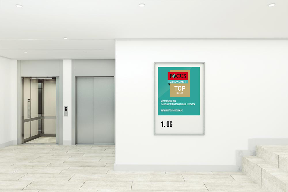 Beispiel 5: Darstellung des FOCUS-Siegels auf einem Werbeflyer